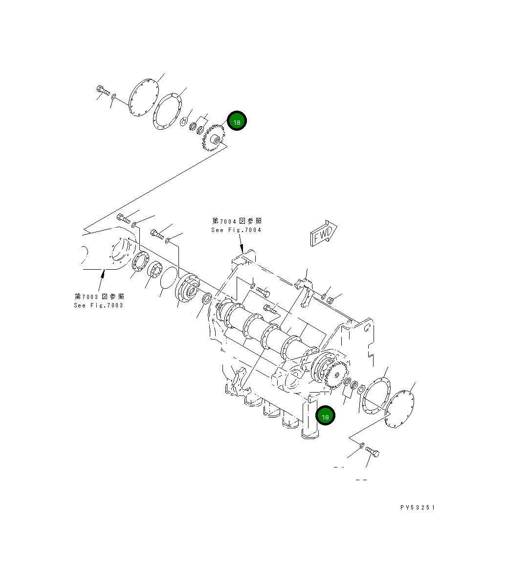 Ведущая звезда 263-78-11450 Komatsu