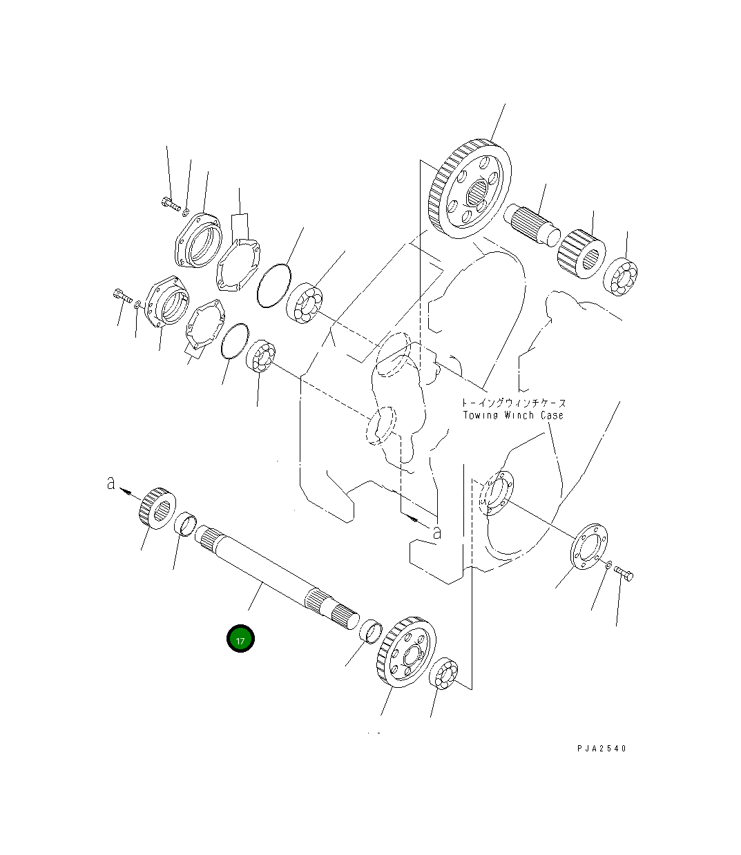 Вал 14X-960-1370 Komatsu