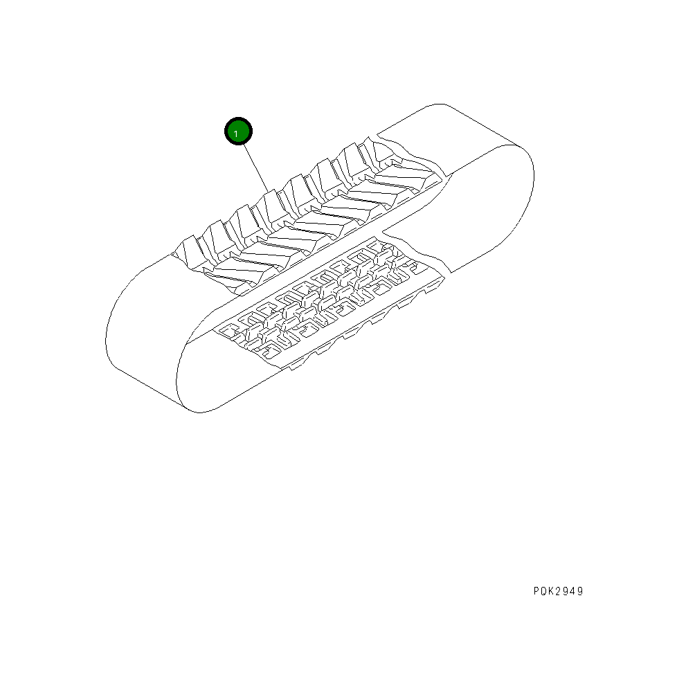 Башмак 21W-32-25210 Komatsu