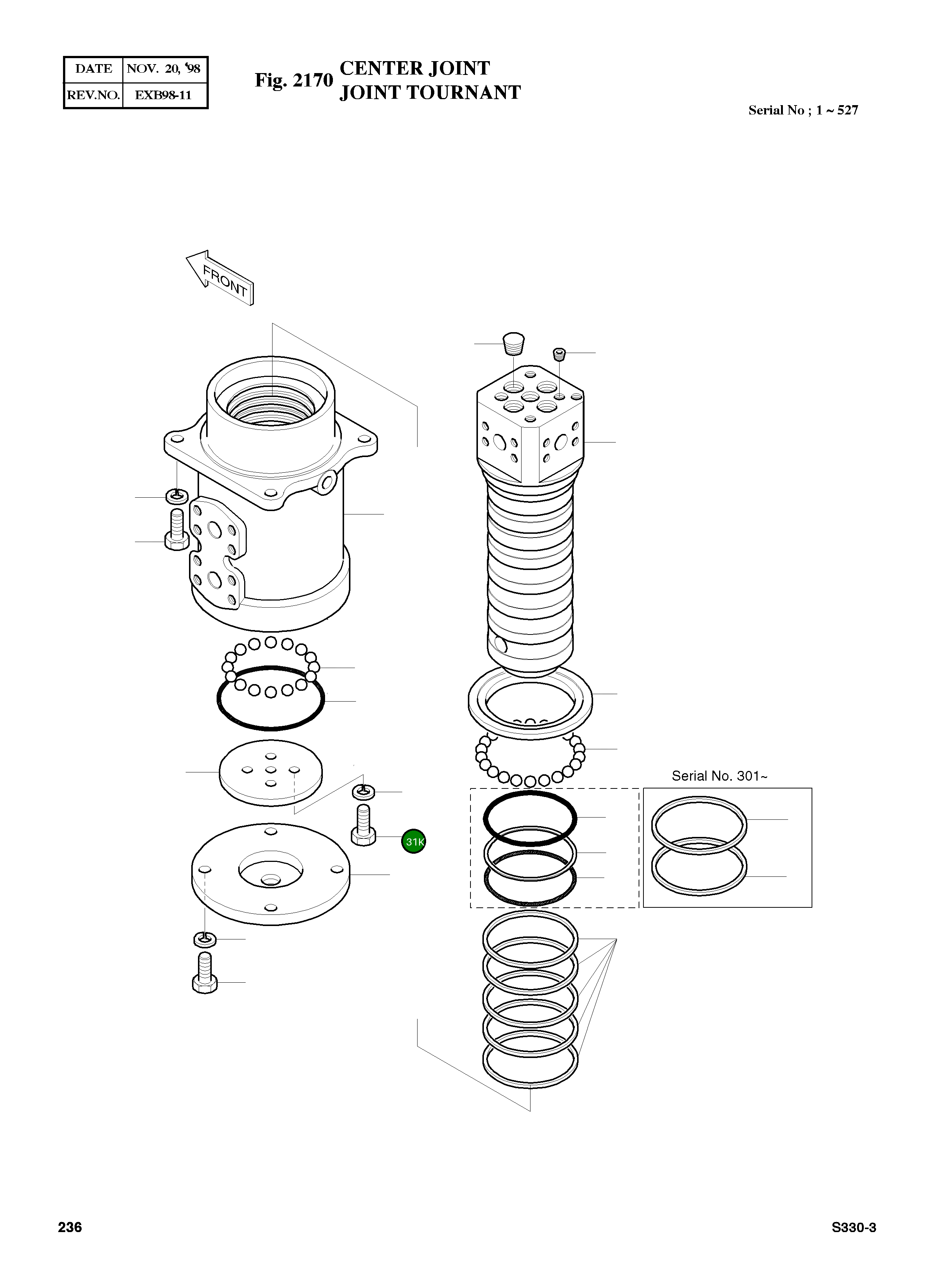 Болт M12X1.75X20 S0514853 Komatsu