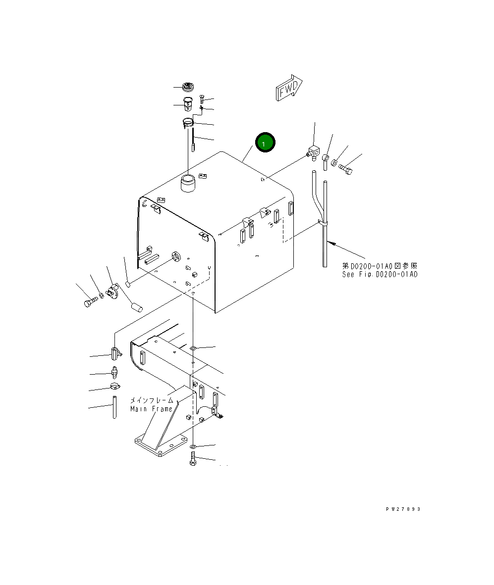 Бак 8296-04-1110 Komatsu