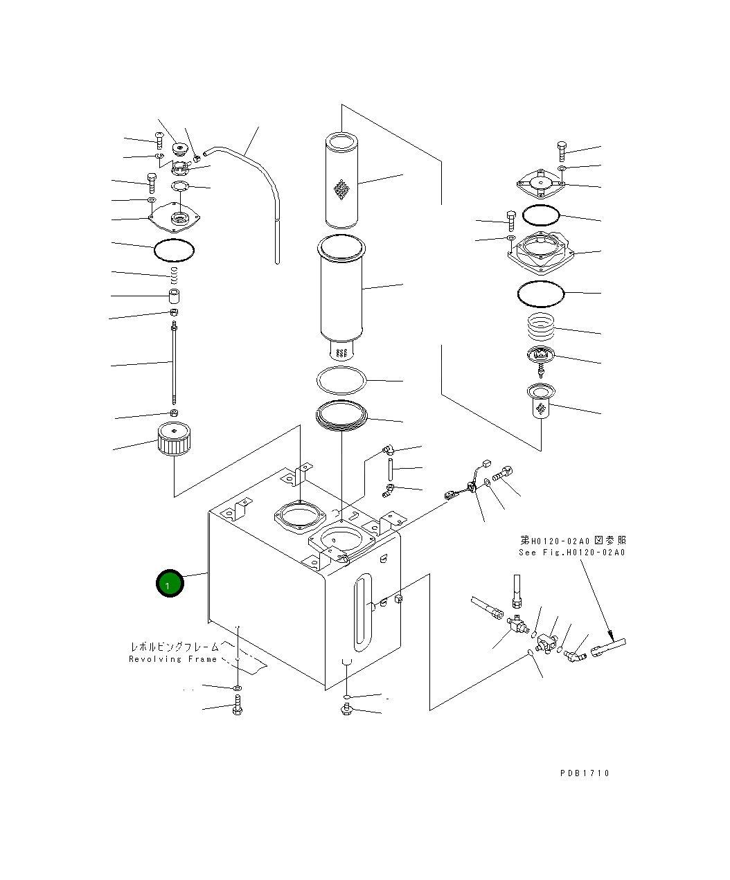 Бак 20Y-60-21113 Komatsu