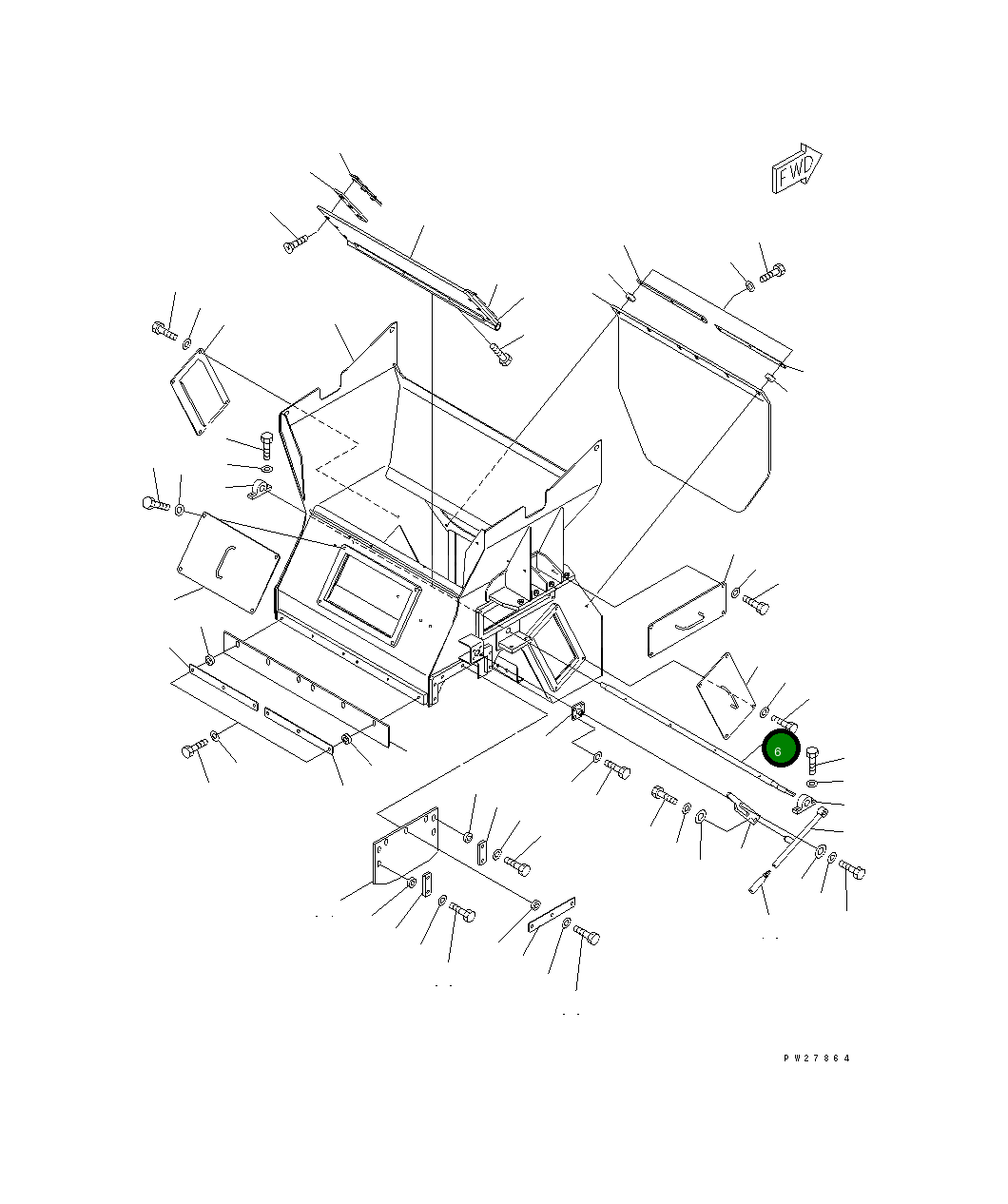 Вал 8295-70-2431 Komatsu