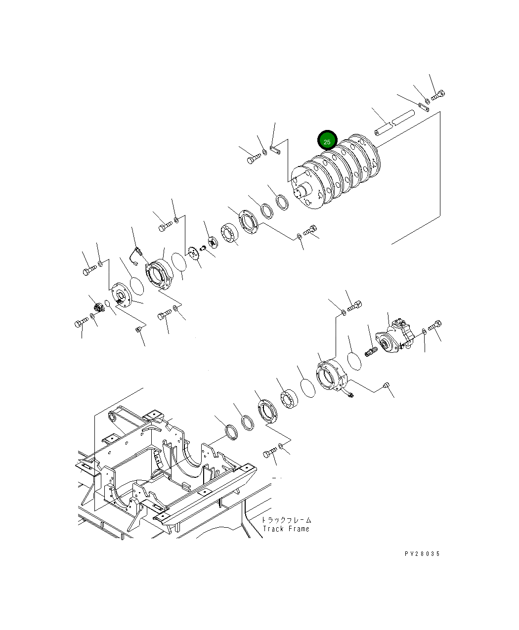 Вал 8298-70-1610 Komatsu