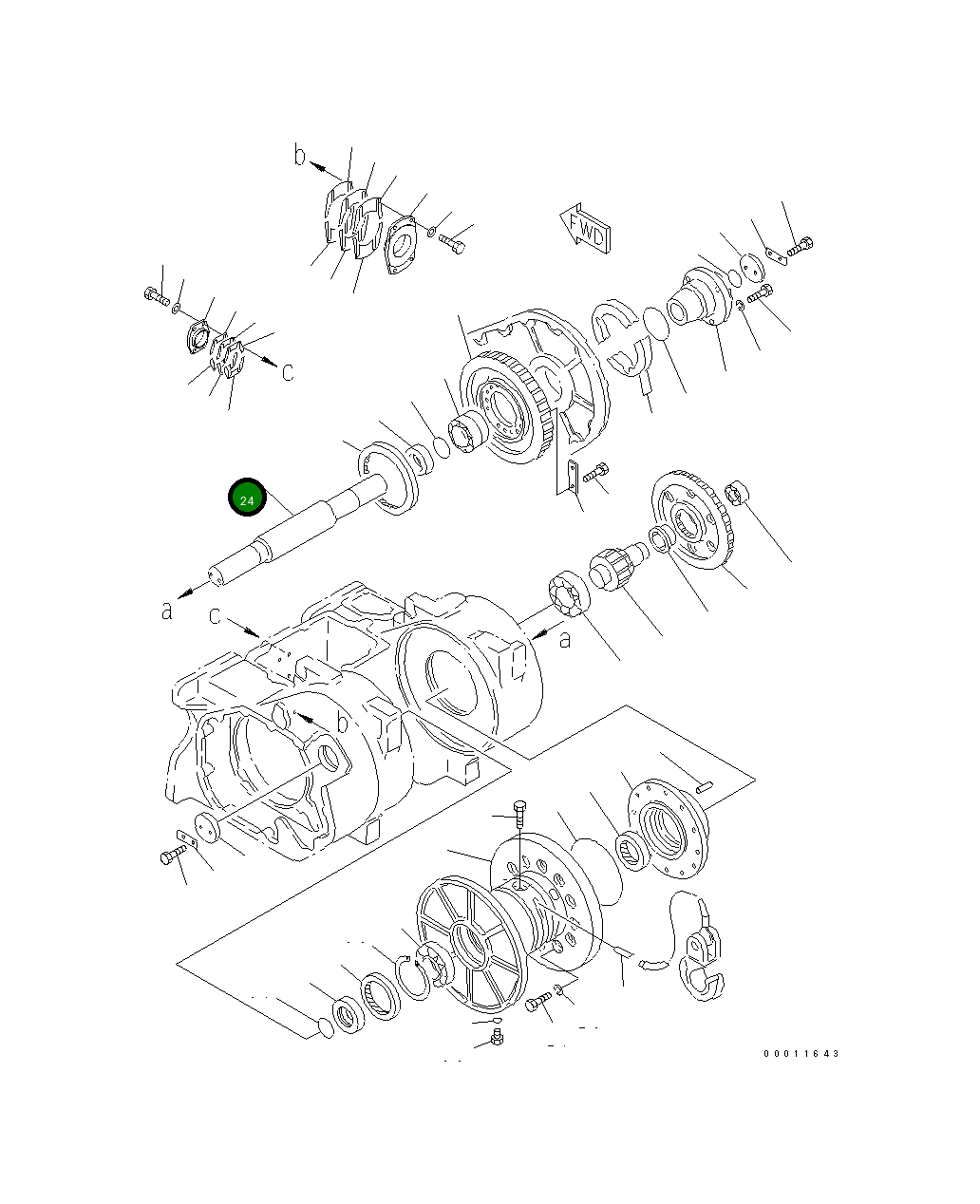 Вал 101-Z61-1620 Komatsu