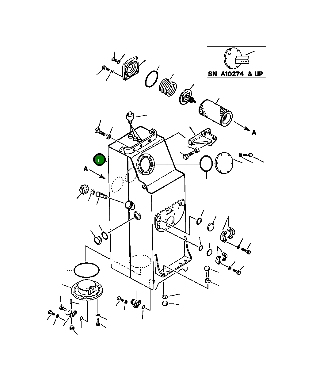 Бак 426-60-15210 Komatsu