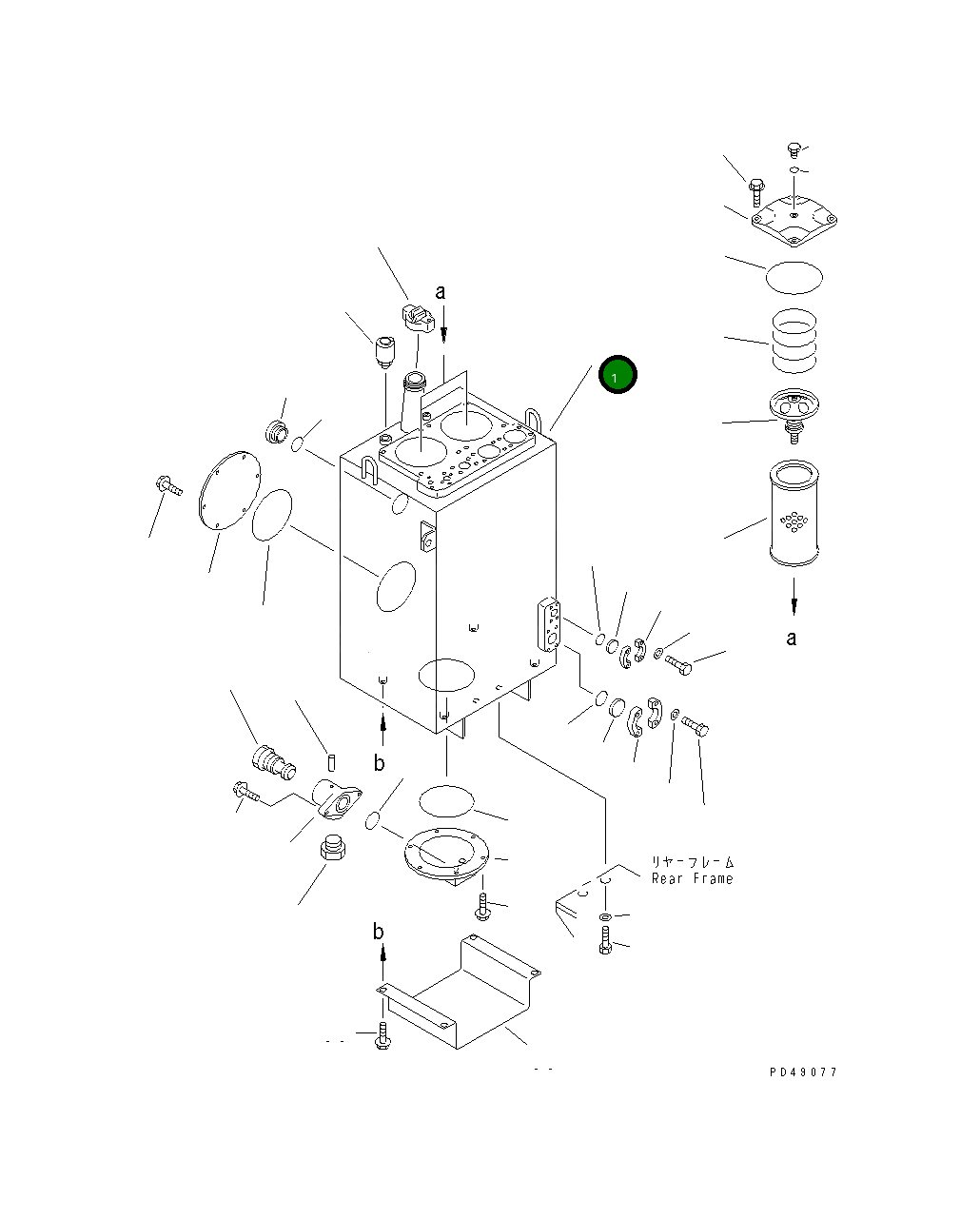 Бак 423-Z94-2290 Komatsu