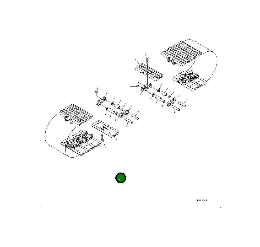 Башмак 206-32-D1151 Komatsu