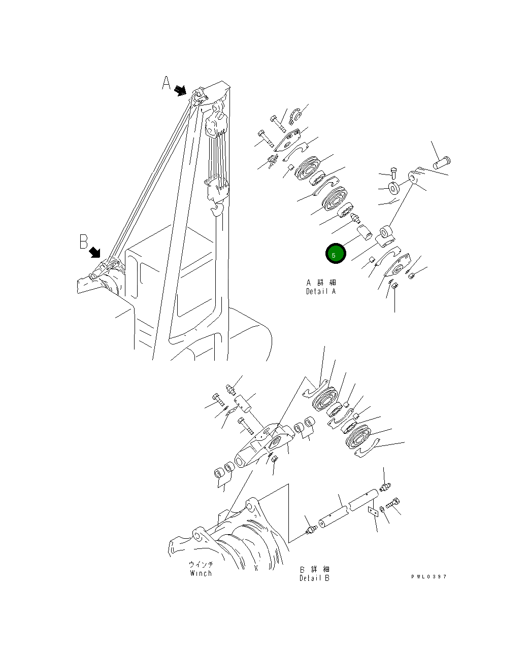 Вал 176-70-43180 Komatsu
