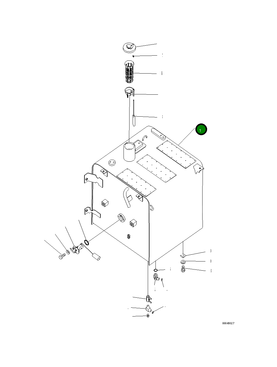 Бак 206-04-21110 Komatsu