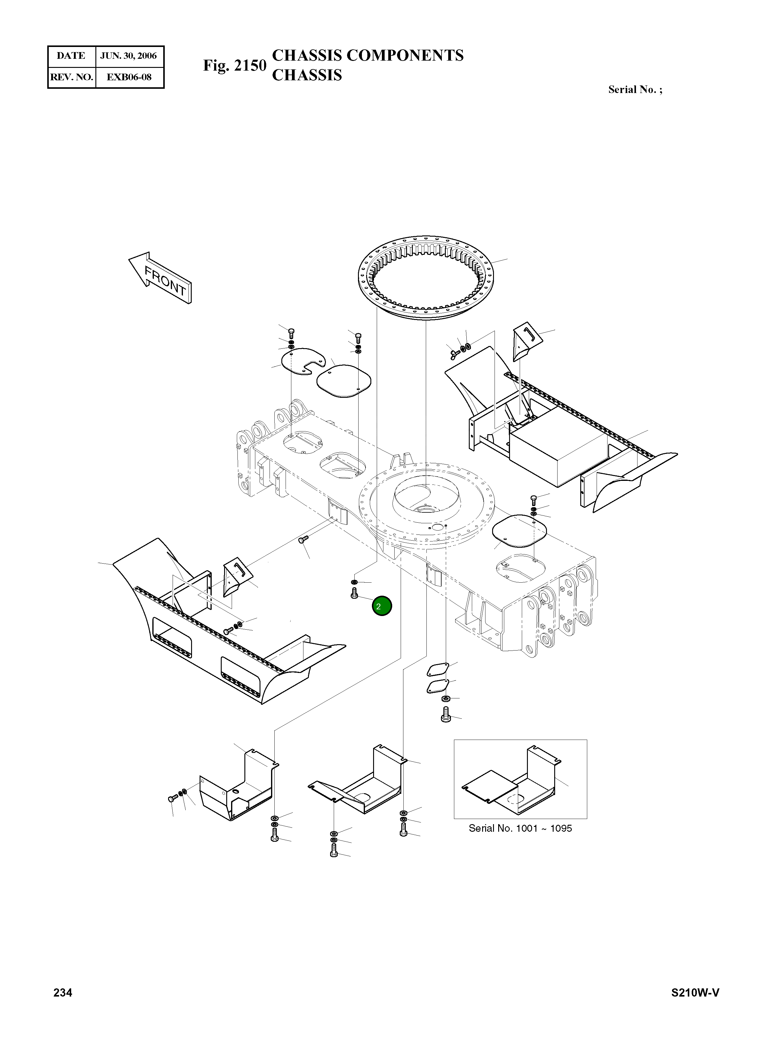 Болт M20X1.5X70 S0770266 Komatsu
