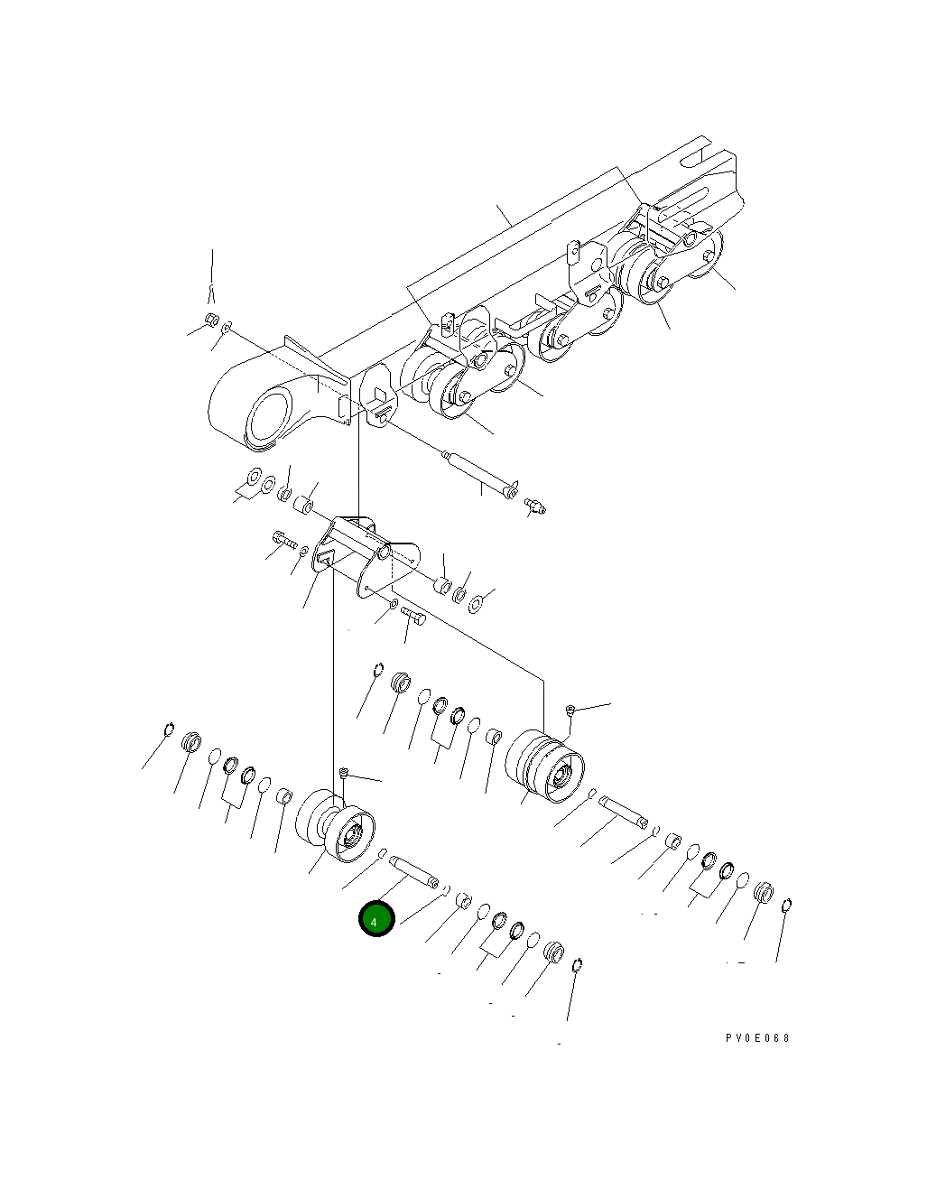 Вал 13S-30-16350 Komatsu