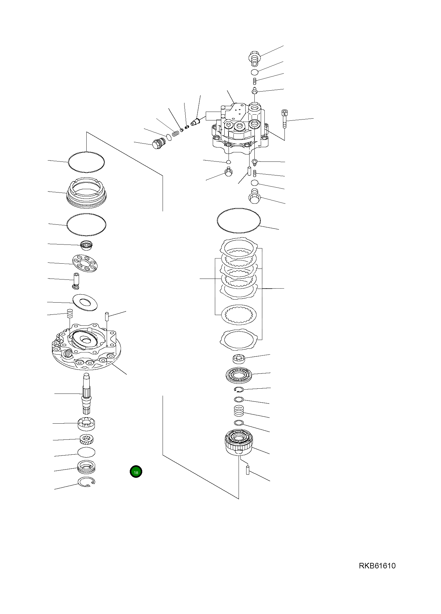 Вал 708-7S-22110 Komatsu