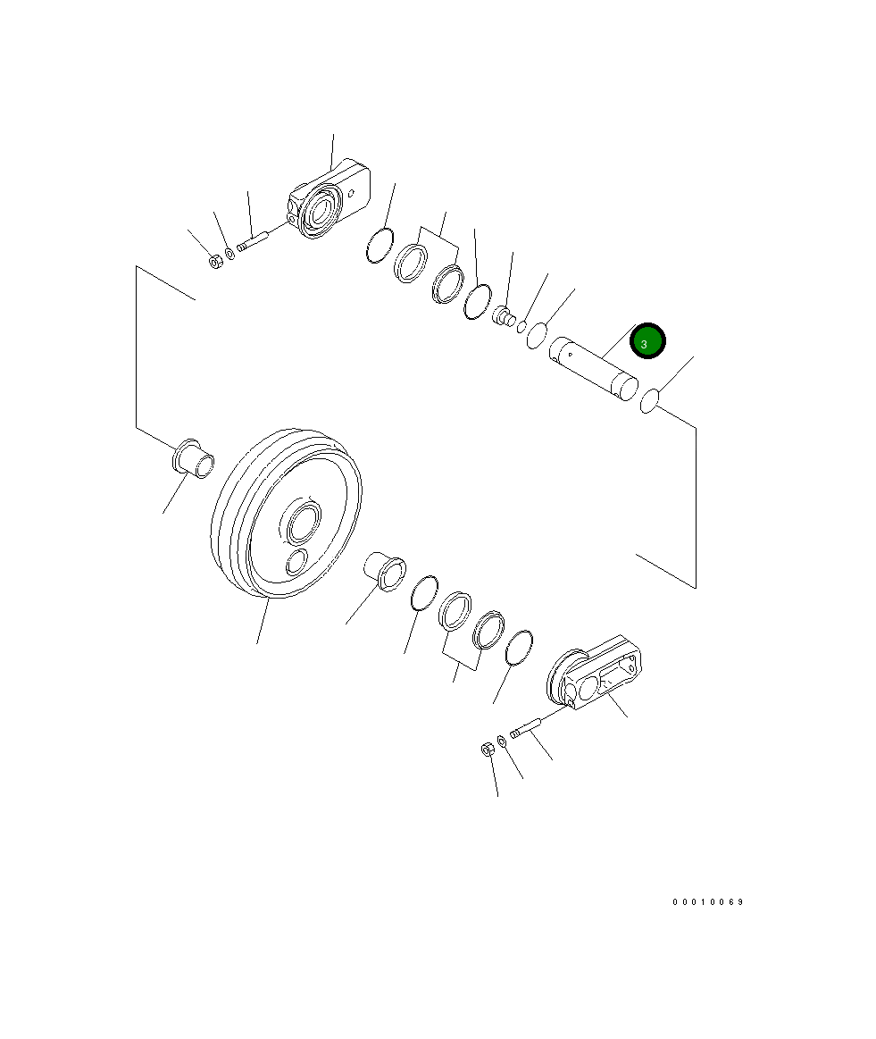 Вал 208-30-53140 Komatsu