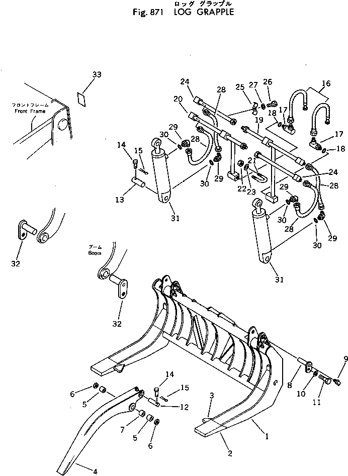 Вилка 381-898574-2 Komatsu