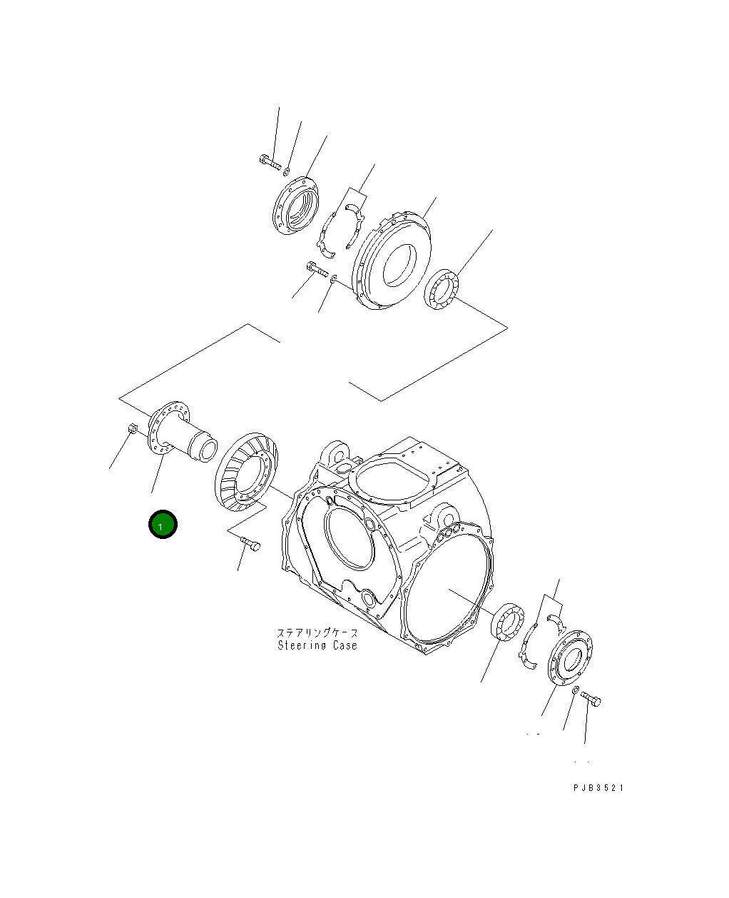 Вал 195-22-12160 Komatsu