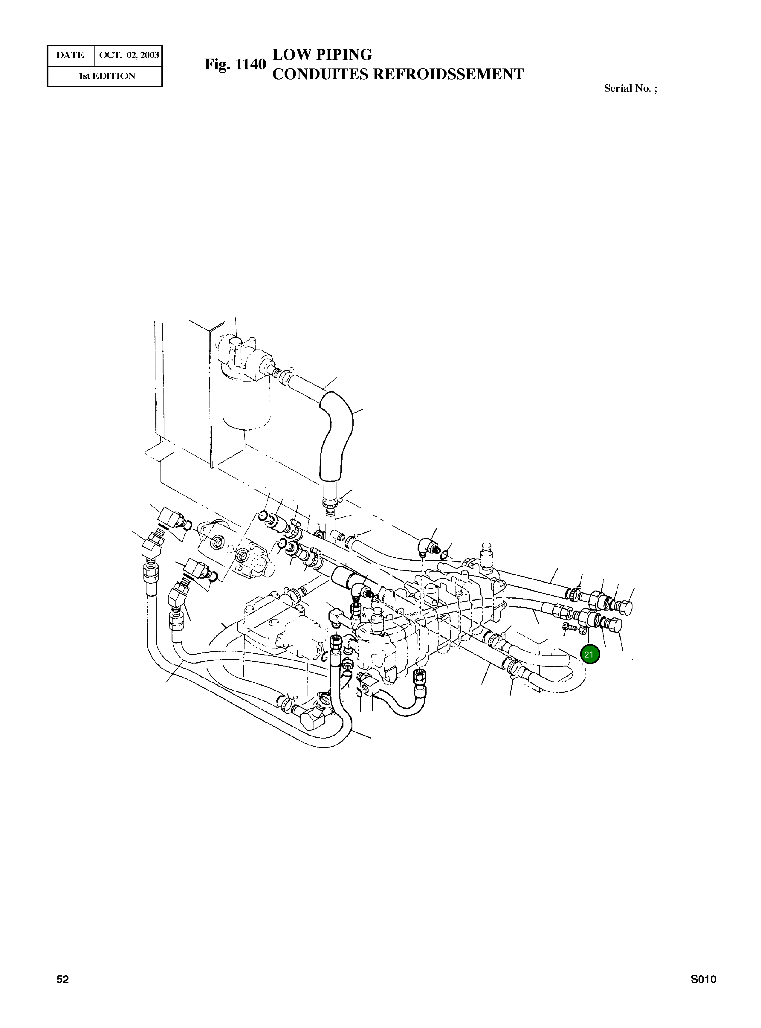 Адаптер PF1/2XPF3/8 2181-2427 Komatsu