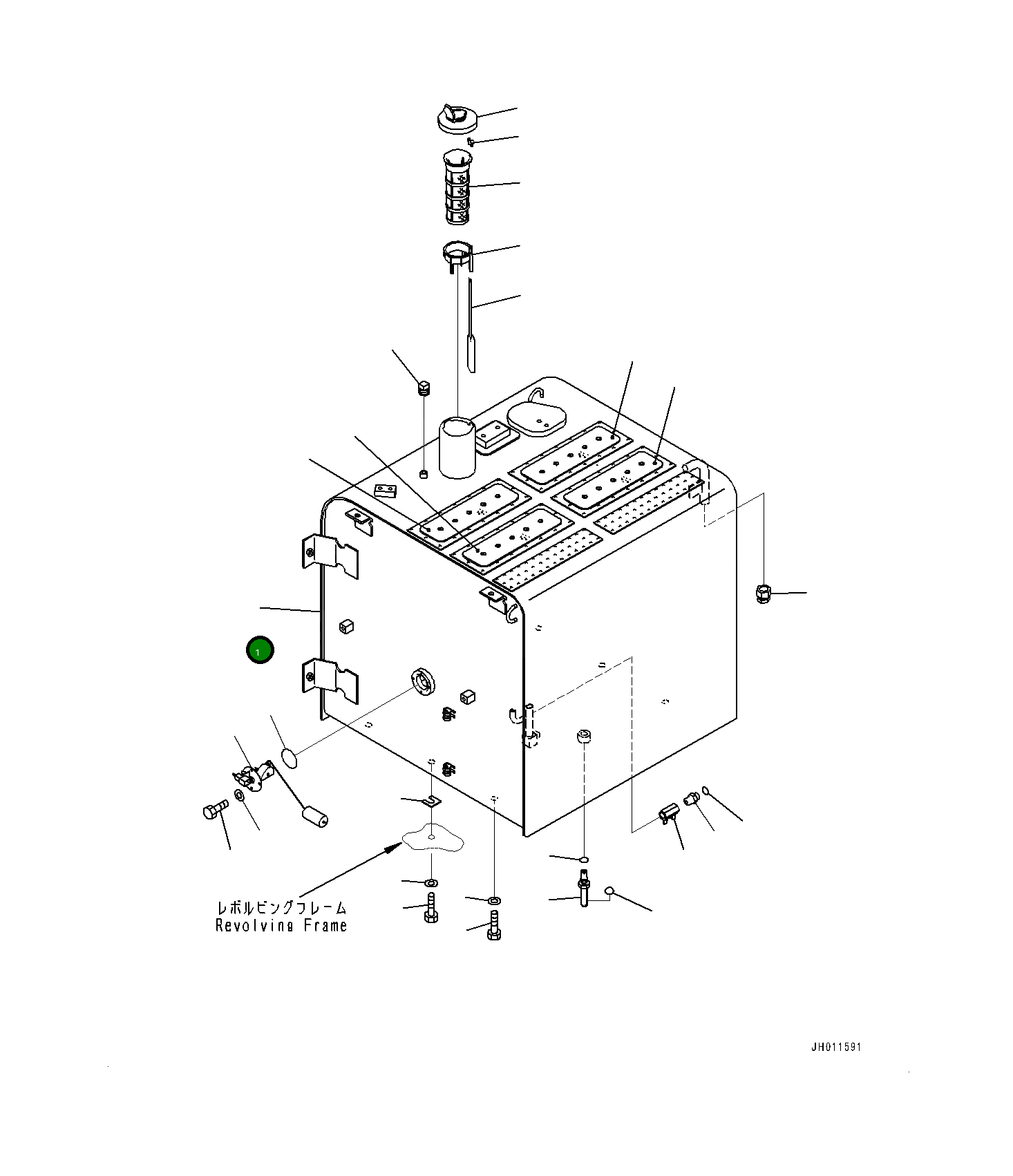 Бак 207-04-75172 Komatsu