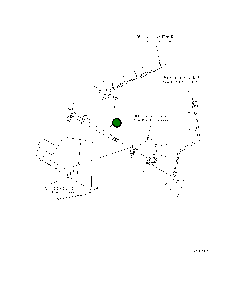 Вал 14X-43-12820 Komatsu