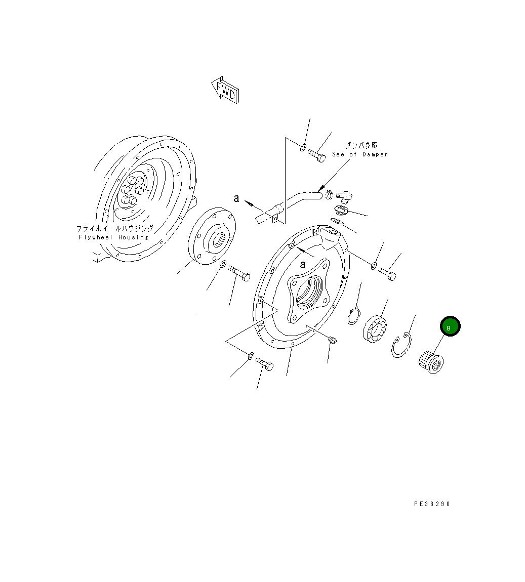 Вал 21W-01-21120 Komatsu