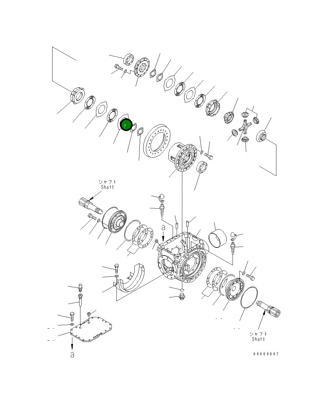Вал 419-22-32410 Komatsu