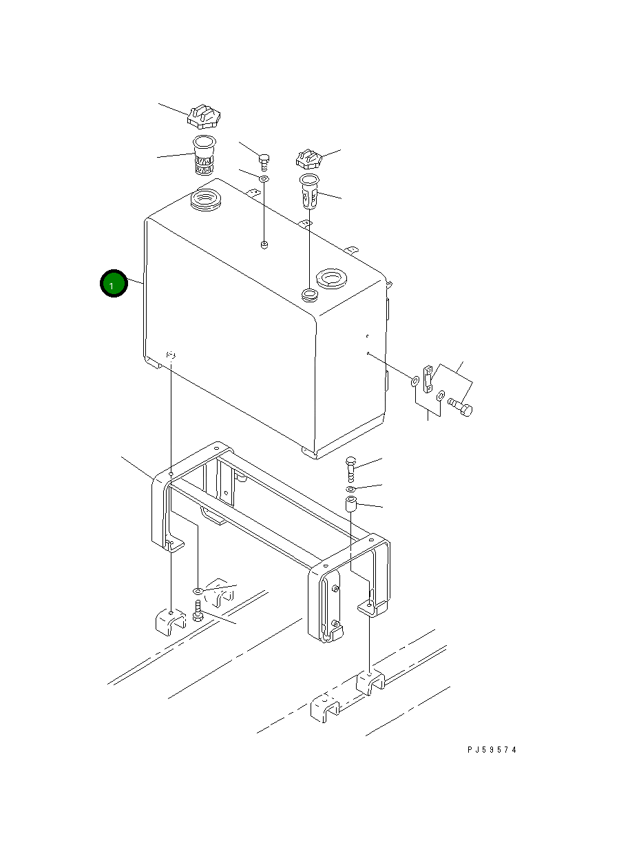 Бак 23E-04-11210 Komatsu