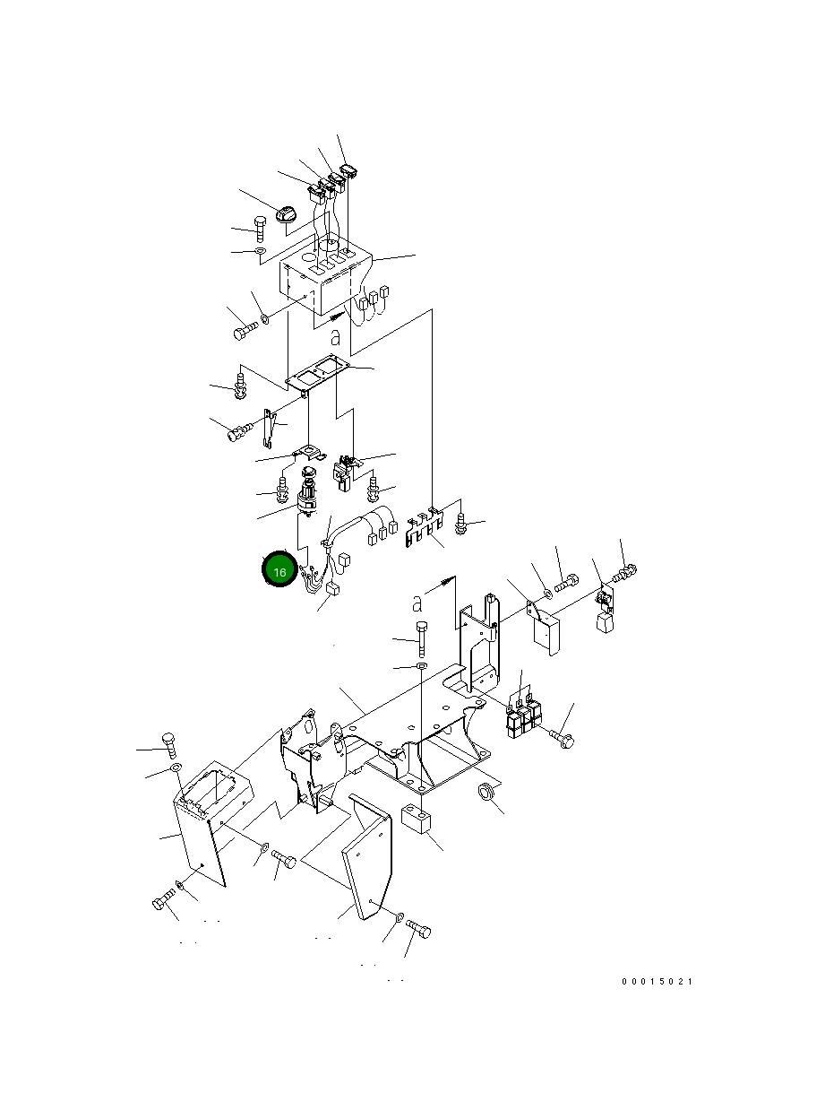 Винт 01023-10508 Komatsu