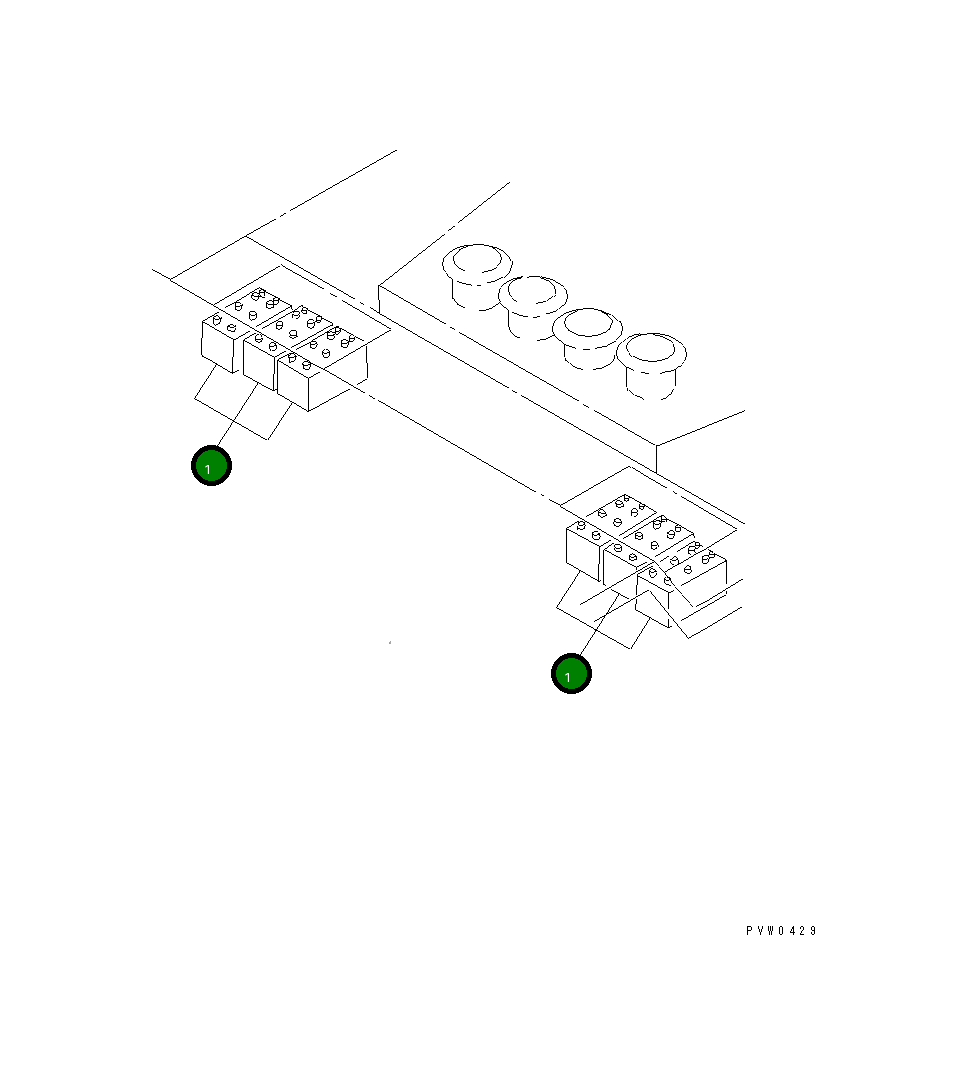 Аккумулятор (190H52) 08000-02220 Komatsu