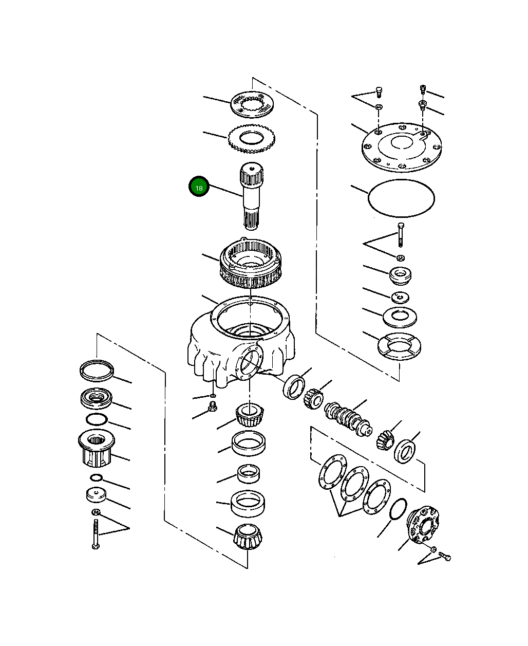 Вал 1309 040 H1 Komatsu