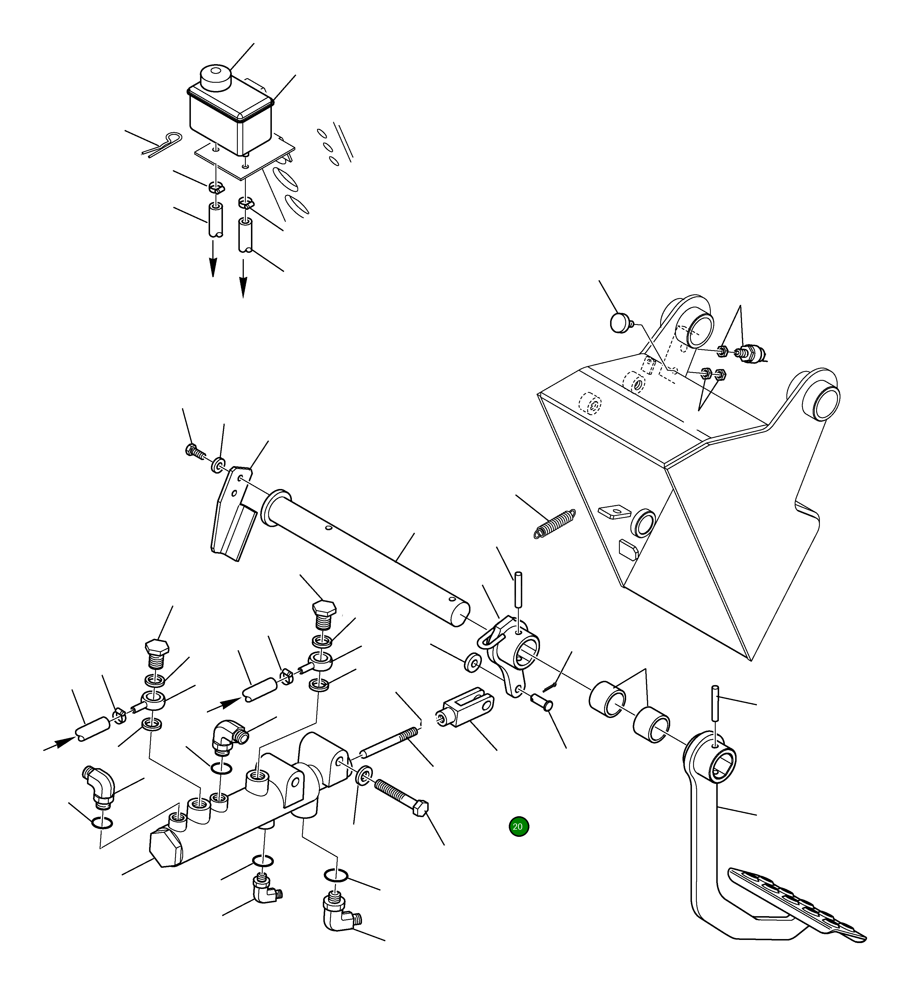 Вилка 395-56-11140 Komatsu