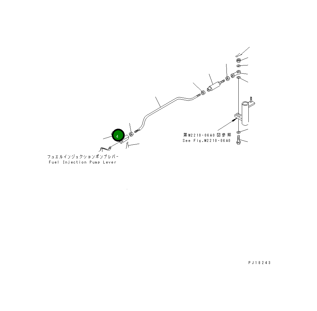 Вилка 198-43-18170 Komatsu