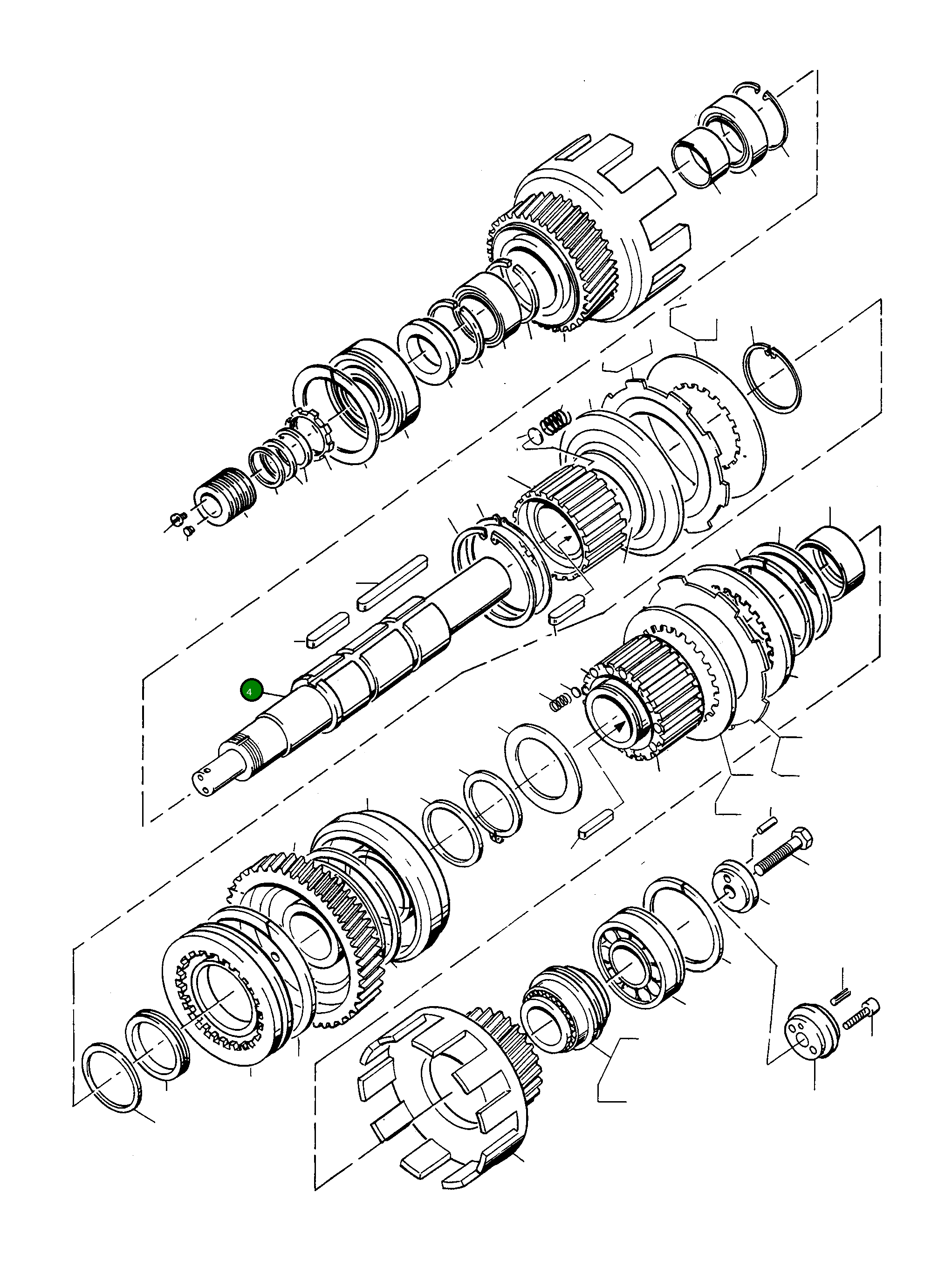 Вал 4401327M1 Komatsu