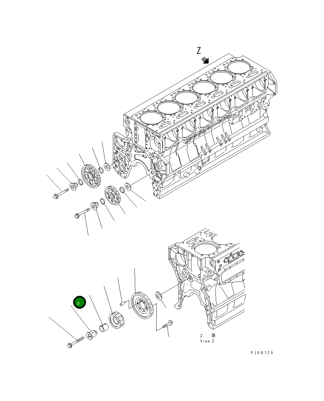 Вал 6240-21-2460 Komatsu