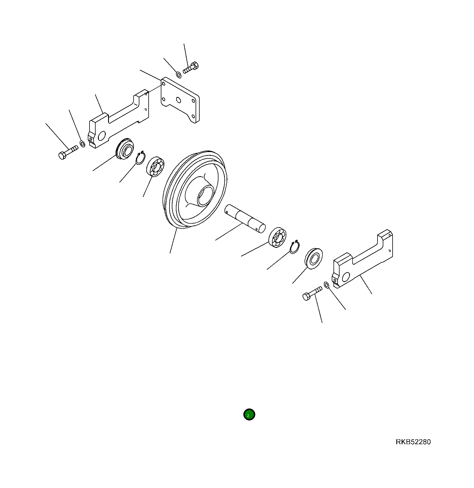 Вал 20M-30-R1620 Komatsu