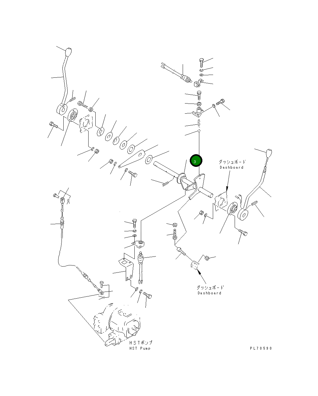 Вал 266-30-86600 Komatsu