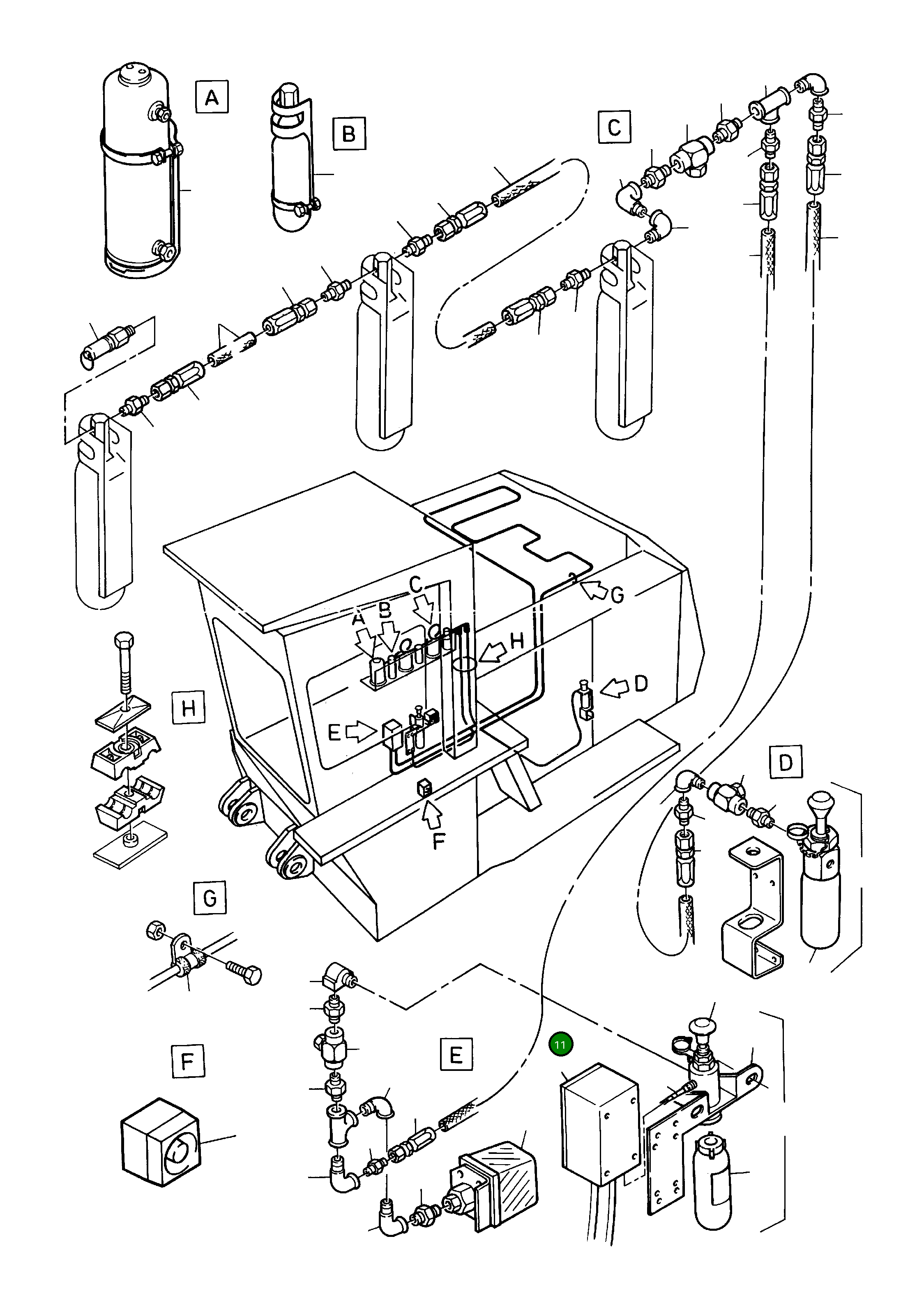 Аккумулятор 698 381 73 Komatsu