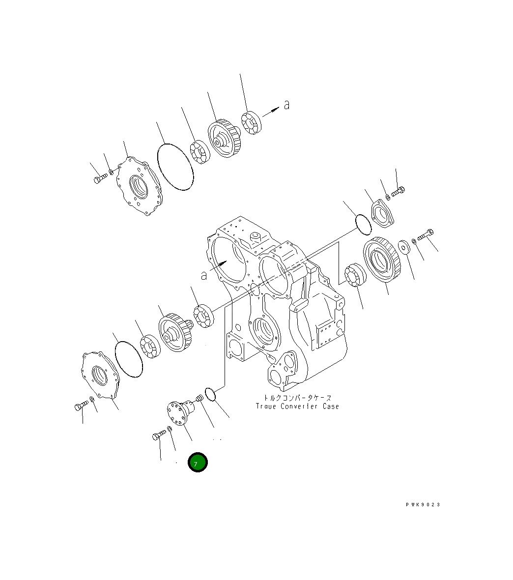 Вал 14X-13-14241 Komatsu