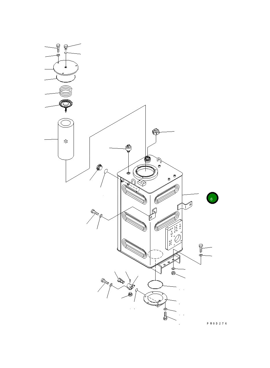 Бак 421-Z94-3520 Komatsu