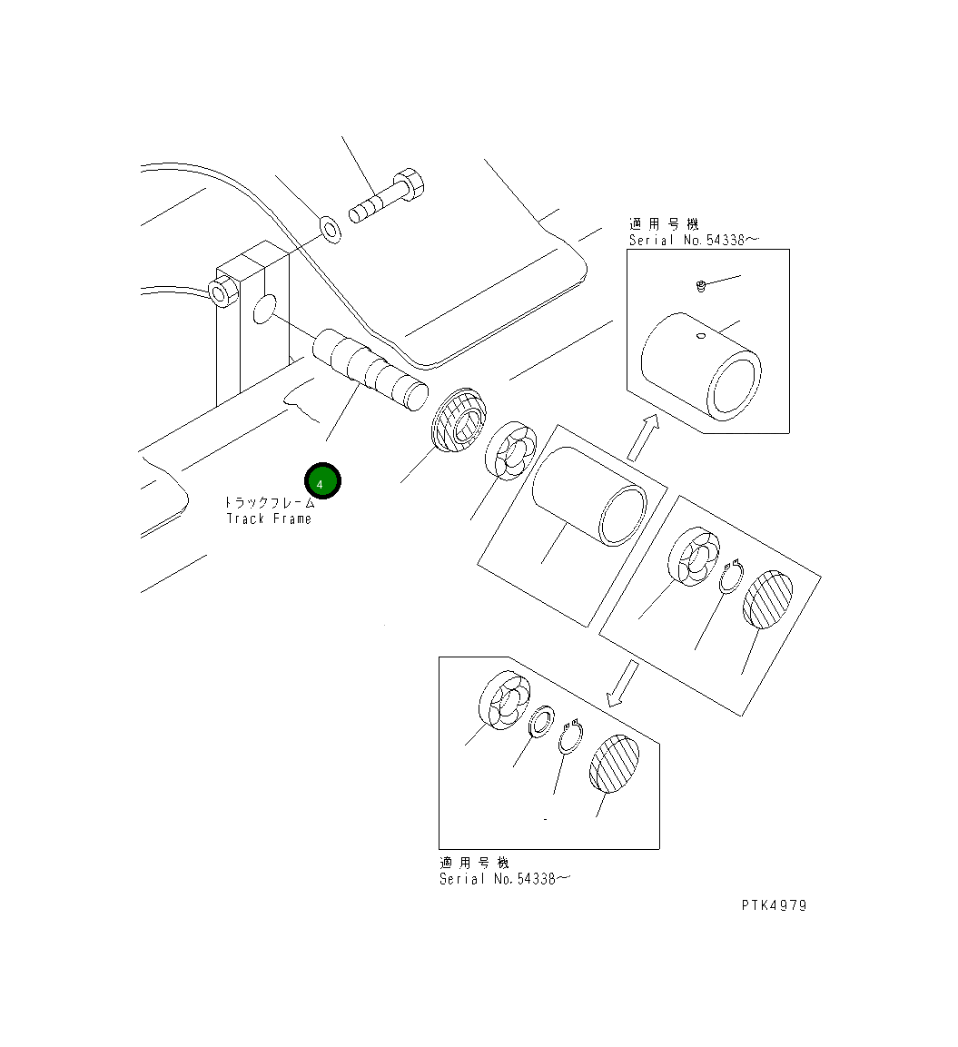 Вал 21W-30-31230 Komatsu