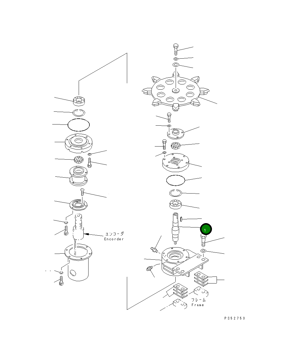 Вал 277-30-11180 Komatsu