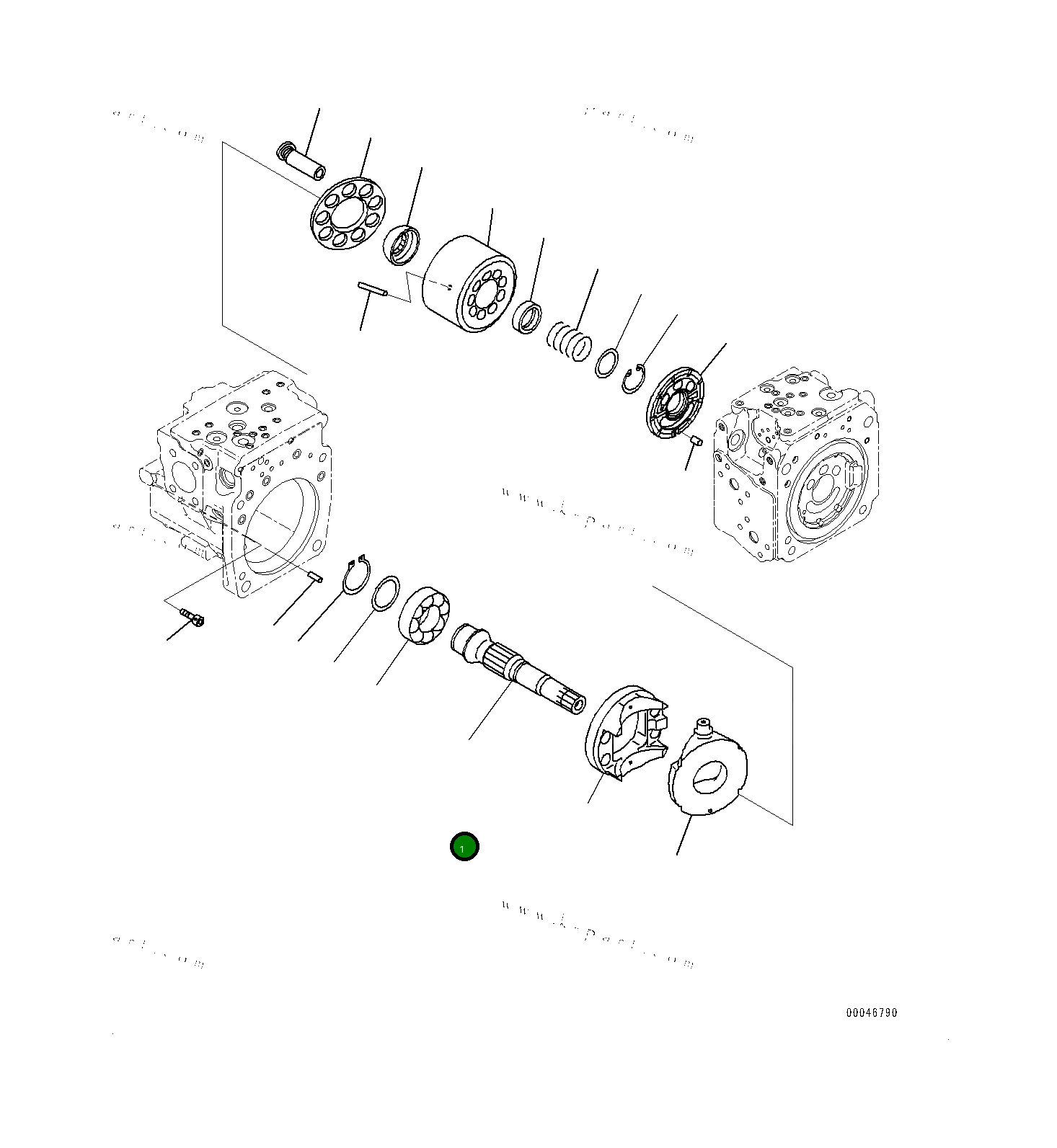Вал 7082L32170 Komatsu