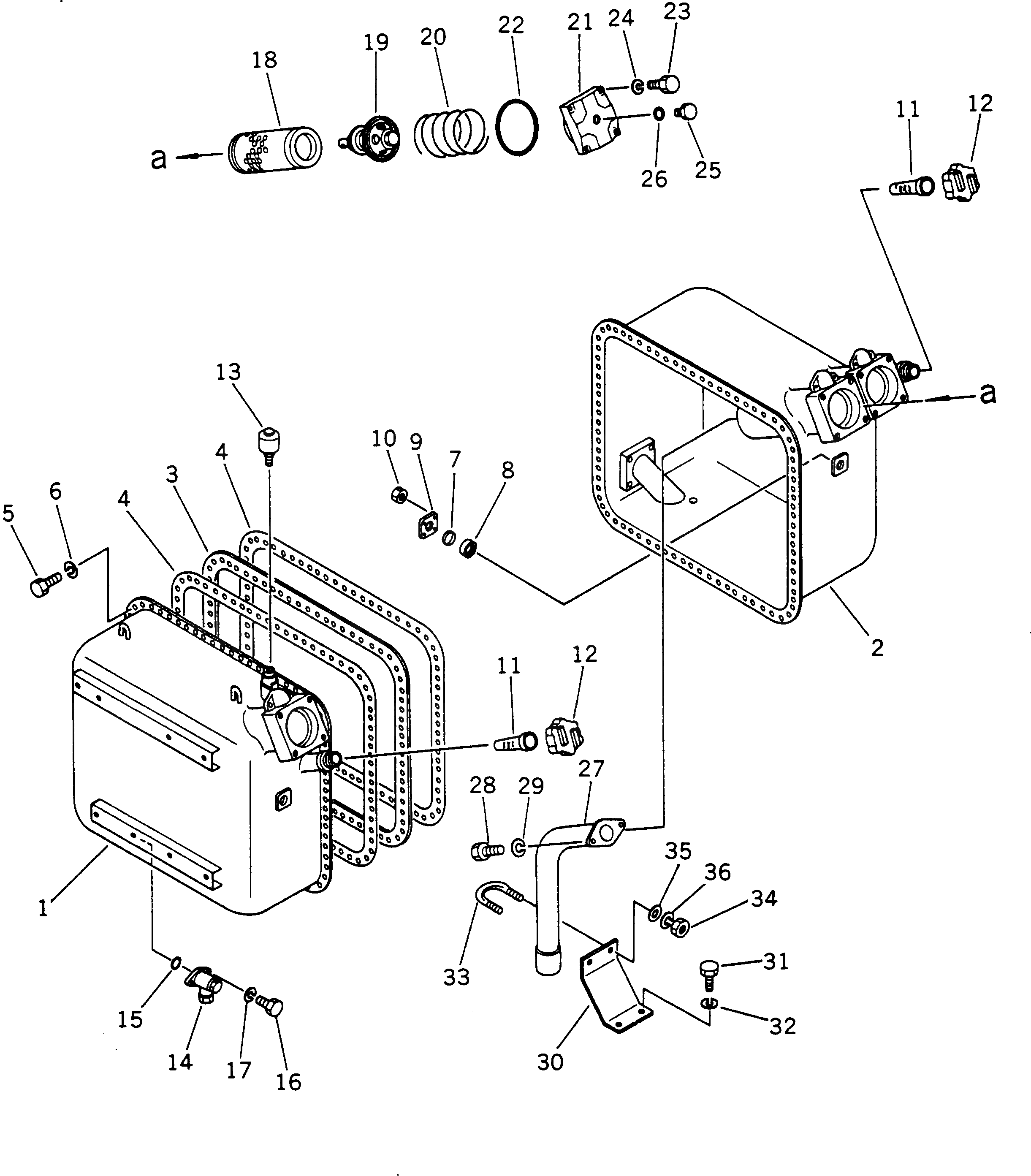 Бак 561-60-31110 Komatsu