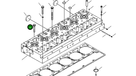 Болт - M14-.50 X 71 1313 010 H2 Komatsu