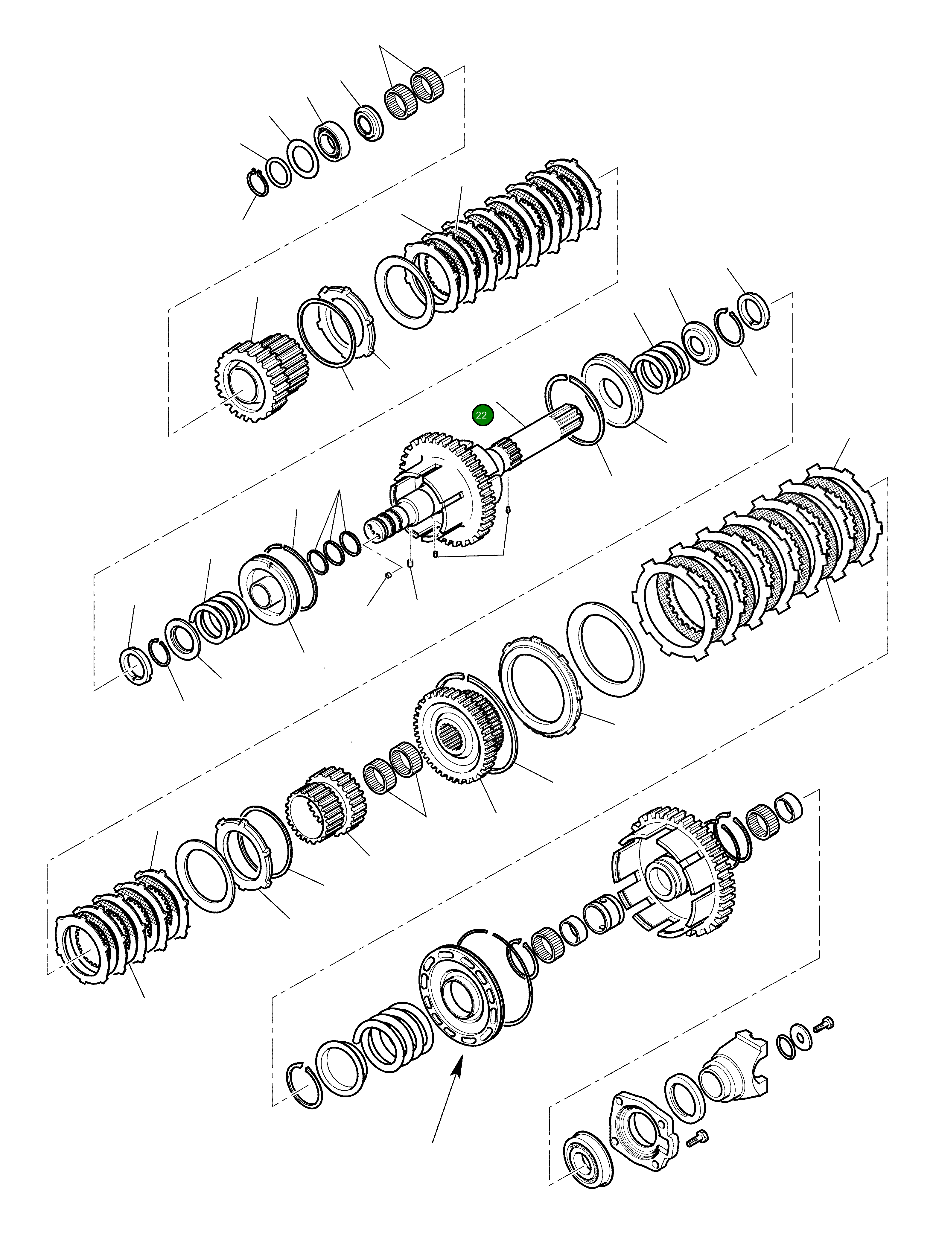 Вал CA0139388 Komatsu