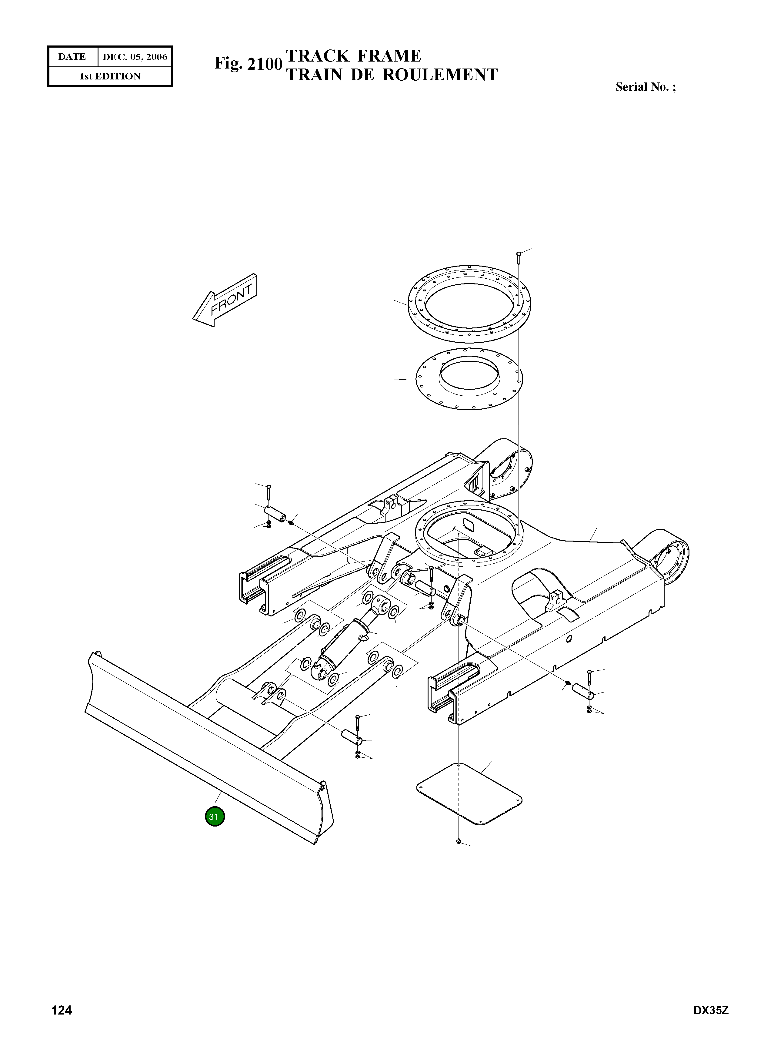 Бульдозерный отвал K1004045C Komatsu