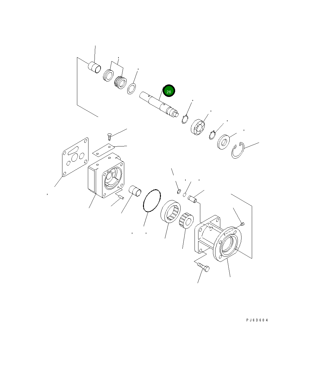 Вал 6560-81-2210 Komatsu