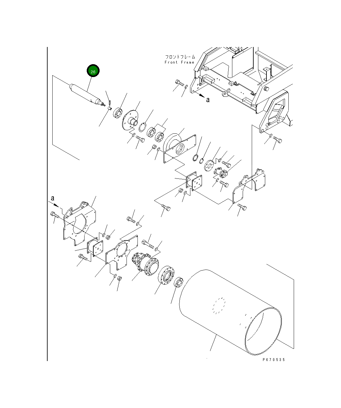 Вал 2691-4-41300 Komatsu