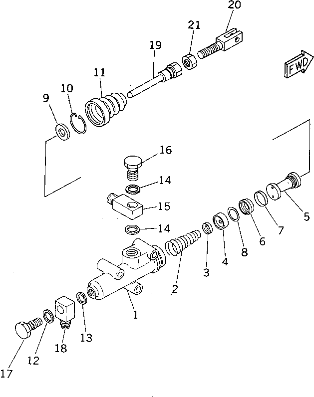 Вилка 362-43-18320 Komatsu
