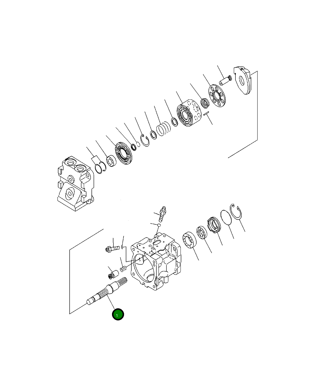 Вал 708-1S-12320 Komatsu