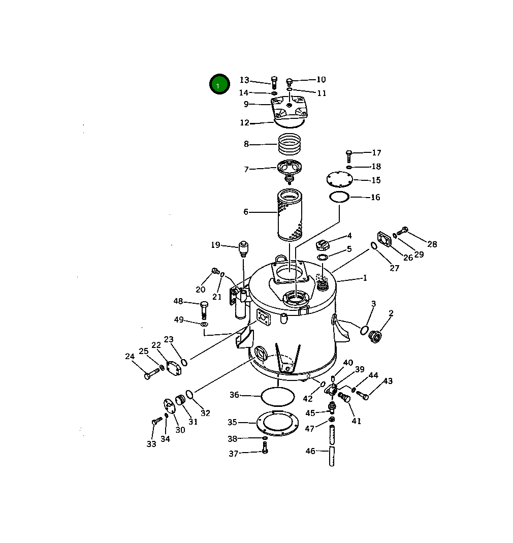 Бак 423-875-1510 Komatsu